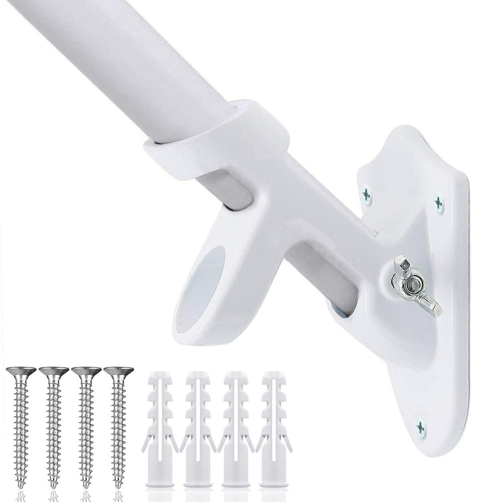 Dual Hole 45 and 90 Degree Adjustable Aluminum Flag Pole Wall Mount Holder
