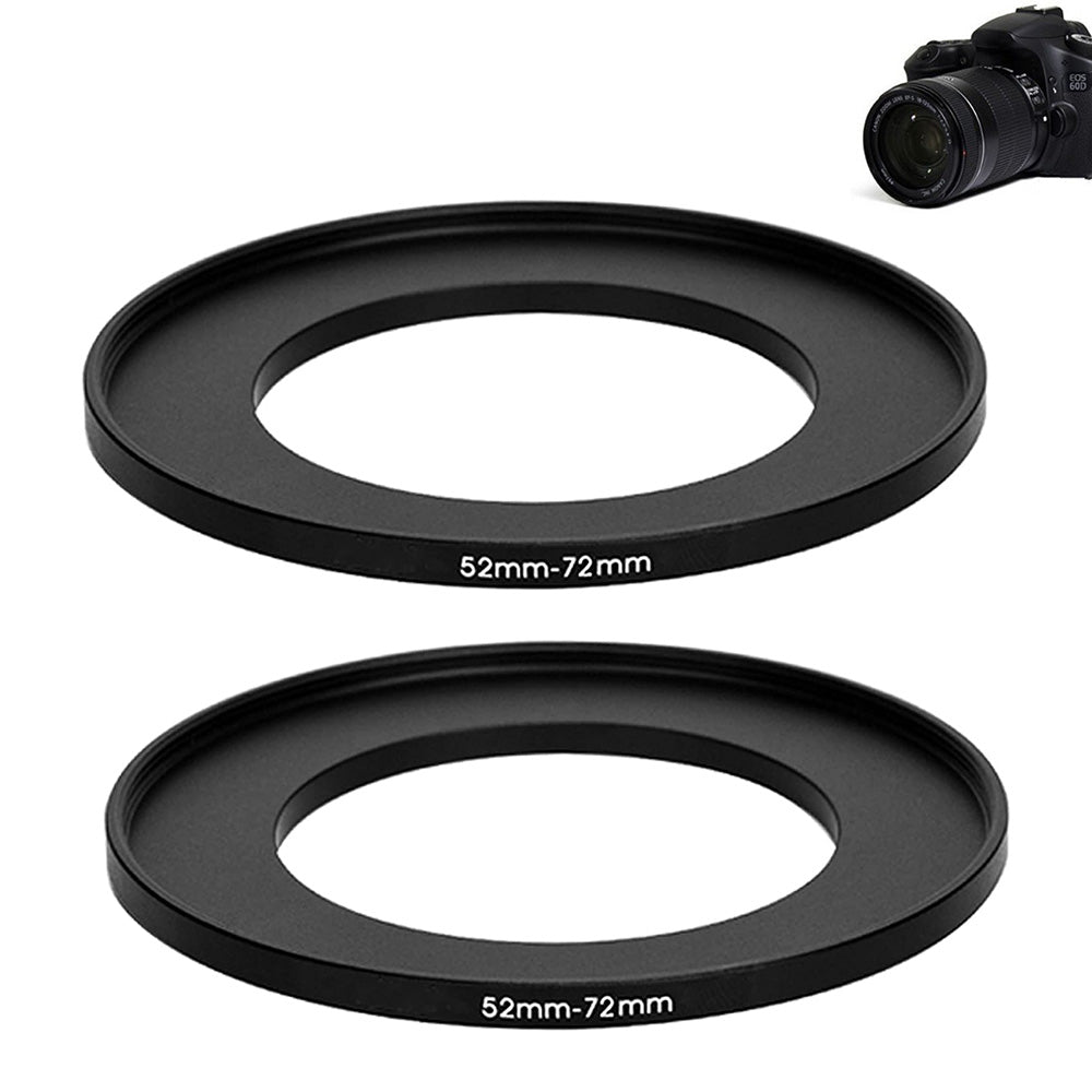 2 Metal Camera Filter Adapter Rings 52mm to 58mm and 52mm to 77mm