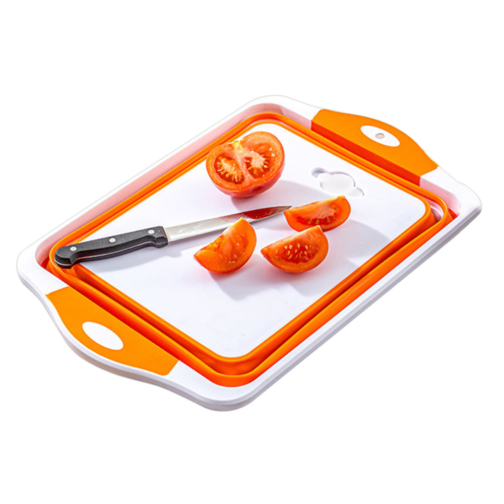 3 in 1 Foldable Cutting Board Colander and Food Prep Container