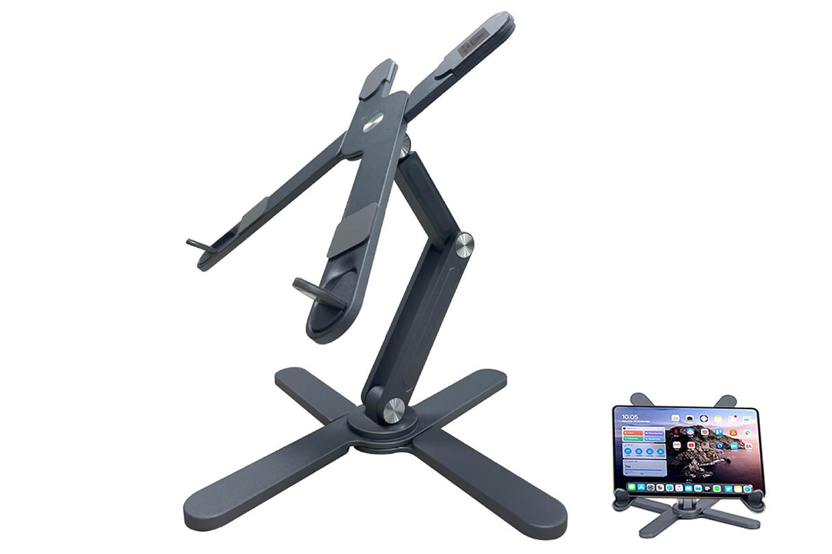 360 Degree Rotating Aluminum Laptop Stand Adjustable Desktop Holder for Notebook