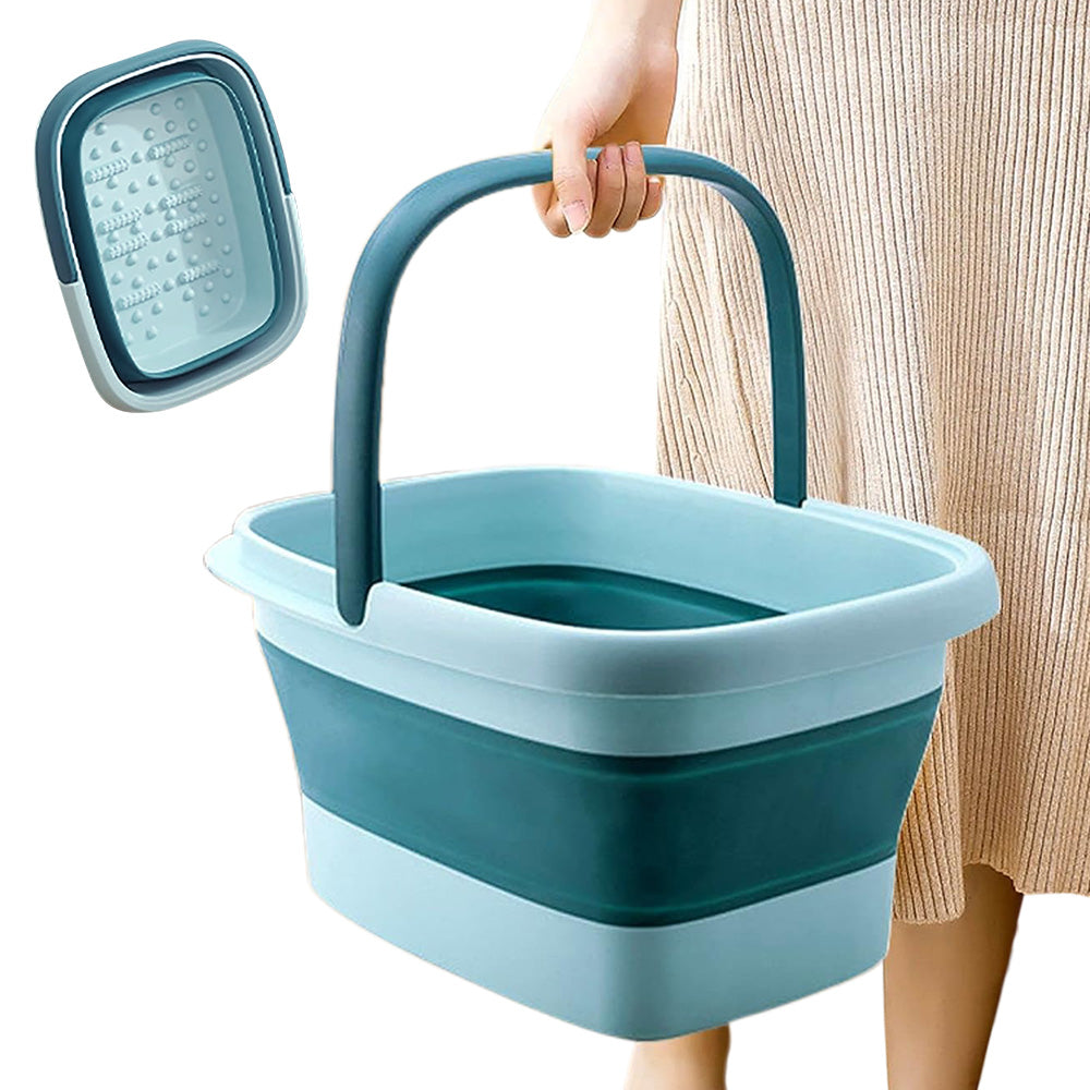 Collapsible Foot Bath Basin for Soaking Feet Foot Tub with Massage Acupoint