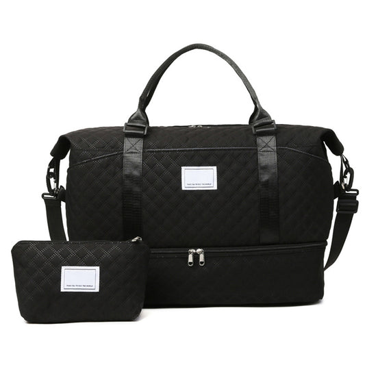 2Pcs Travel Duffle Bag Weekender Bags for Women with Shoe Compartment Hospital Bags
