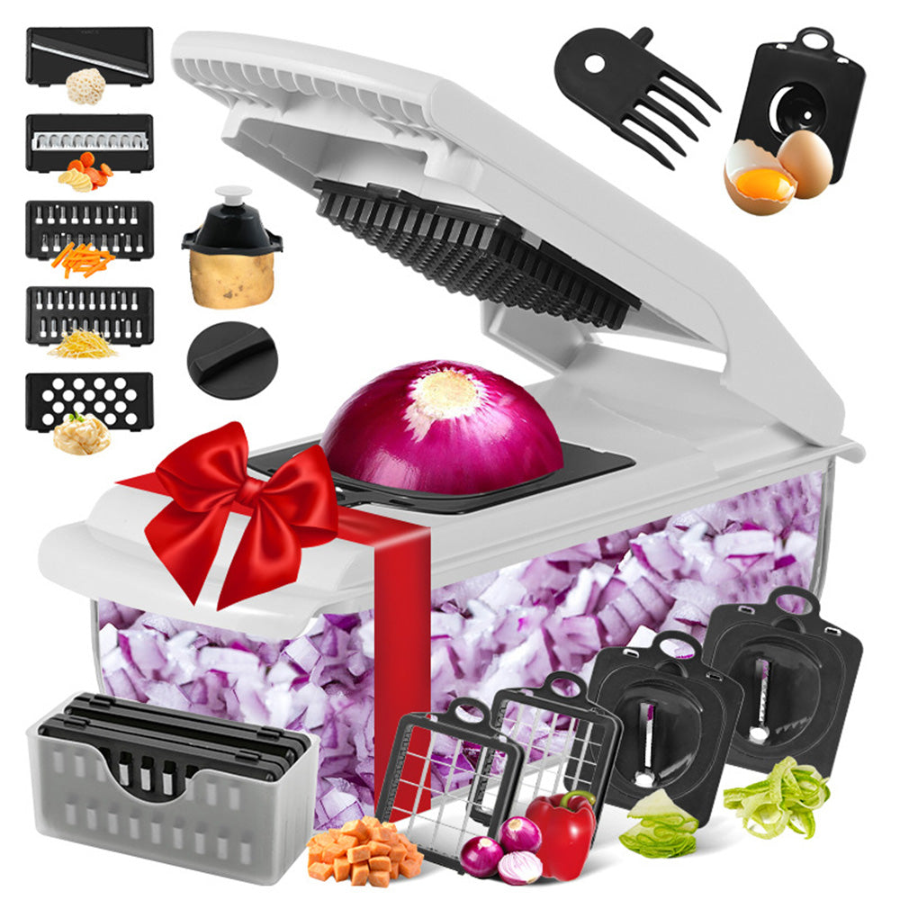 Vegetable Chopper with Container Mandoline Slicer for Kitchen Salad Prep