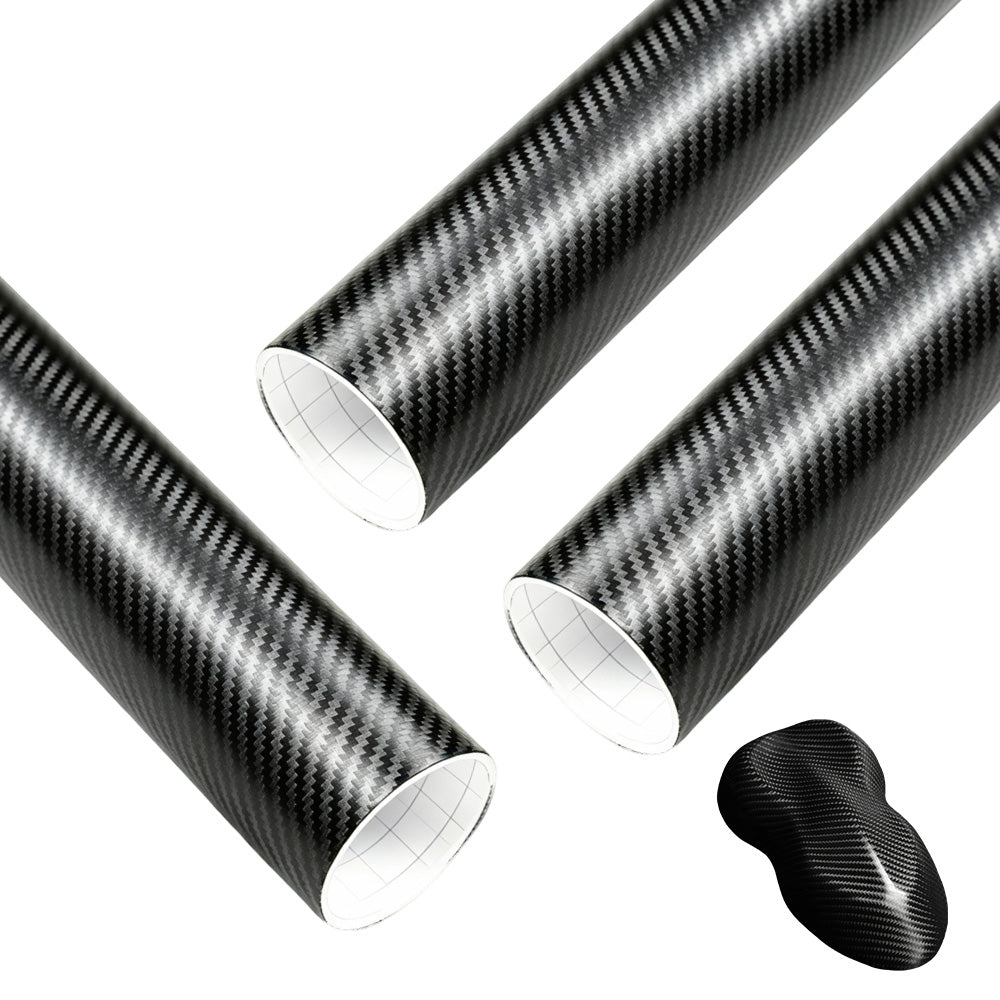 3X Self Adhesive Black PVC Car Color Change Vinyl Wrap Film Sticker-Style 1
