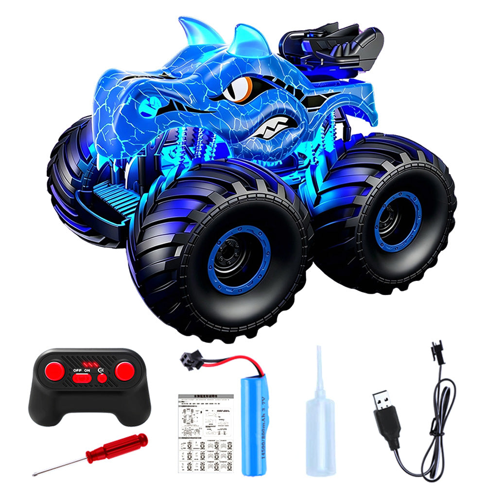 2.4G Remote Control Dinosaur Spray Off Road Truck with LED Lights