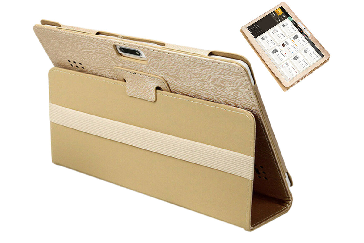 Universal 10 10.1 Inch Android Tablet Case Rotatable Multiple Viewing Stand Case-Blue