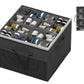 Shoe Organizer for Closet Foldable Shoe Storage Containers with Adjustable Dividers and Transparent Cover