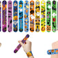 100Pcs Slap Bracelets Party Bracelet Gifts Birthday Decorations for School Holiday