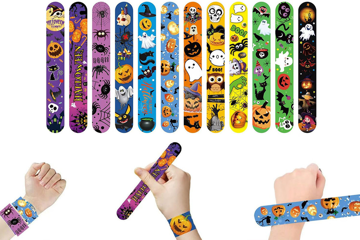 100Pcs Slap Bracelets Party Bracelet Gifts Birthday Decorations for School Holiday