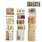 18 Rolls Vintage Washi Tape Set Writable Tapes for Scrapbooking Junk Journal supplies