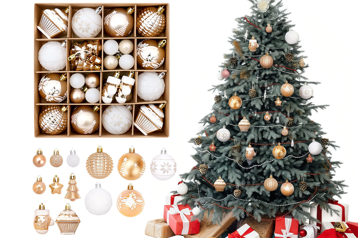42-Piece Christmas Tree Decorations Ornament Set