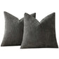 2 Pack Chenille Knit Throw Pillow Covers for Couch Bed