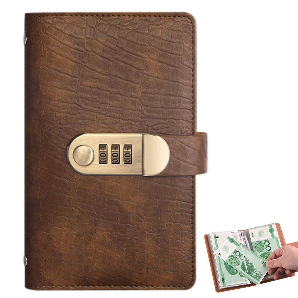 100 Envelope Savings Challenge Book with 3 Digit Combination Lock