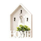 Vintage Key Holder Wall Mount with 3 Metal Hooks Key Rack for Entryway Living Room