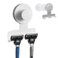 Stainless Steel Suction Cup Razor Holder Wall Mounted Bathroom Shaver Hook