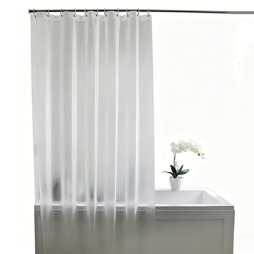 Shower Curtain PEVA Thickened Curtain Liner 180x180cm with Rustproof Grommets and Hooks