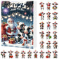 2025 Christmas Cow Advent Calendar Blind Box 24 Days Ornaments Set for Tree