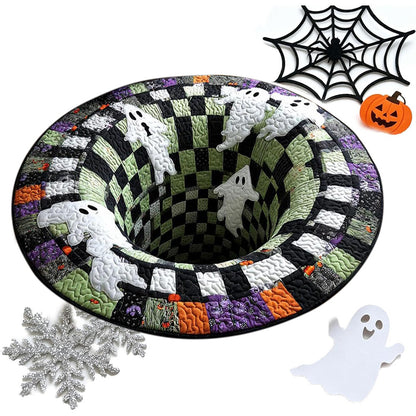 3D Round Non Slip Soft Halloween Rug for Living Room Bedroom-Style 2