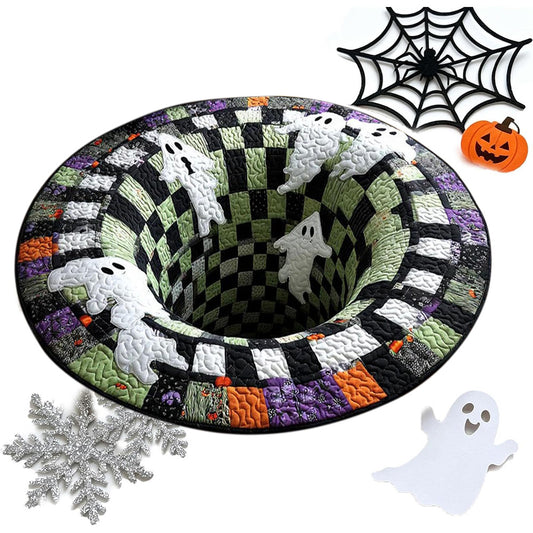 3D Round Non Slip Soft Halloween Rug for Living Room Bedroom-Style 2
