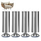 4 PCS Metal Furniture Legs Adjustable Stainless Steel Cabinet Feet for Bed Sofa Table
