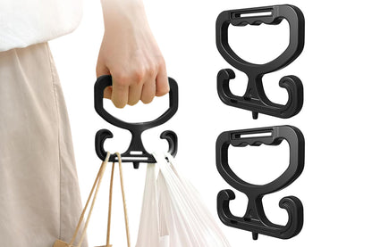 2PCS Grocery Bag Carrier Handles Plastic Bag Holder For Shopping Buckets