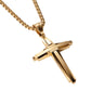 Crucifix Pendant Necklace Titanium Steel Unisex Chain
