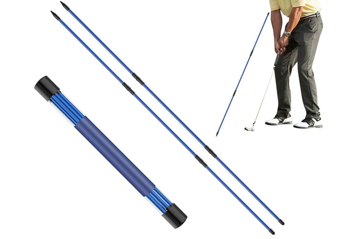 3-Section Golf Alignment Stick Foldable Swing Training Aid