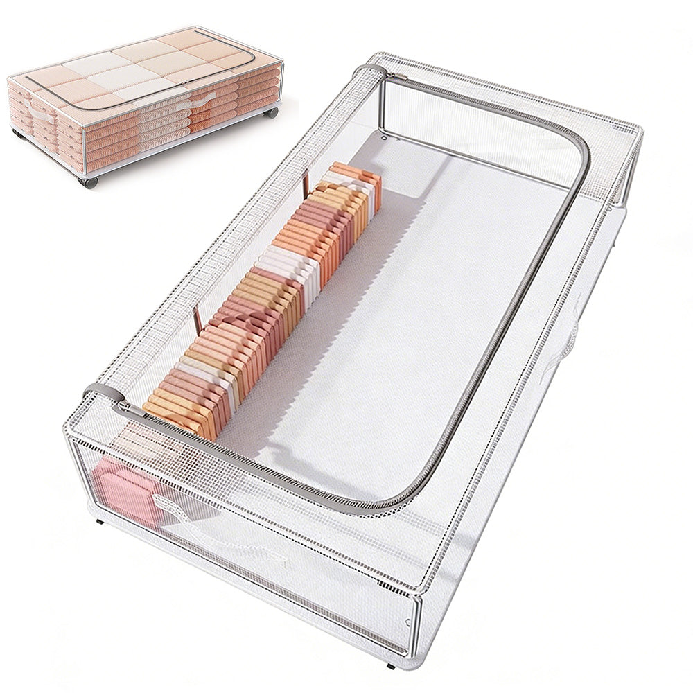 Under Bed Storage Containers With Wheels Under Bed Storage Drawers For Shoes Blankets Clothes