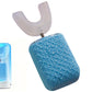 U-Shaped Automatic Electric Toothbrush with Sanitizing Cup-Sky Blue