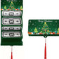 10-Slot Foldable Christmas Red Envelope with Foil Stamping