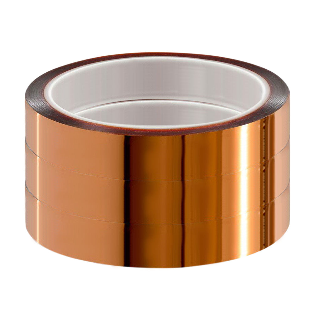 3 Rolls High Temperature Polyimide Tape for Sublimation Heat Transfer