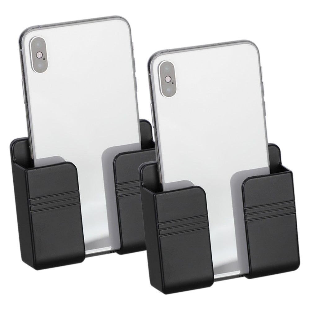 2 Pack Wall Mount Phone Holder Peel and Stick No Tools for Dorm Bedroom RV