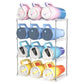 Stackable Clear Storage Rack for Wine Bottle Cup