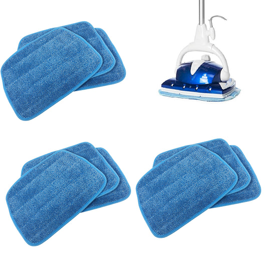 3X 3 Washable Steam Mop Pads Compatible with Euroflex Monster Floor Steamer
