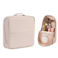 Portable PU Leather Standing Makeup Organizer Bag Makeup Brush Pouch