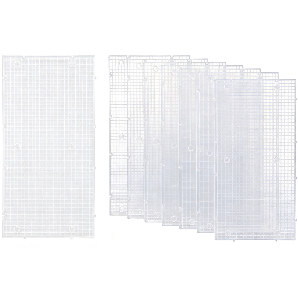 8 Piece Plastic Aquarium Grid Divider Set for Fish Tanks and Breeding