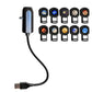USB Star Projector Light Galaxy Planet Night Lamp with Replaceable Slides