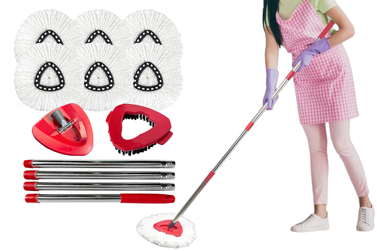 Replacement Spin Mop Head Set Compatible with O-Cedar EasyWring Spin Mop