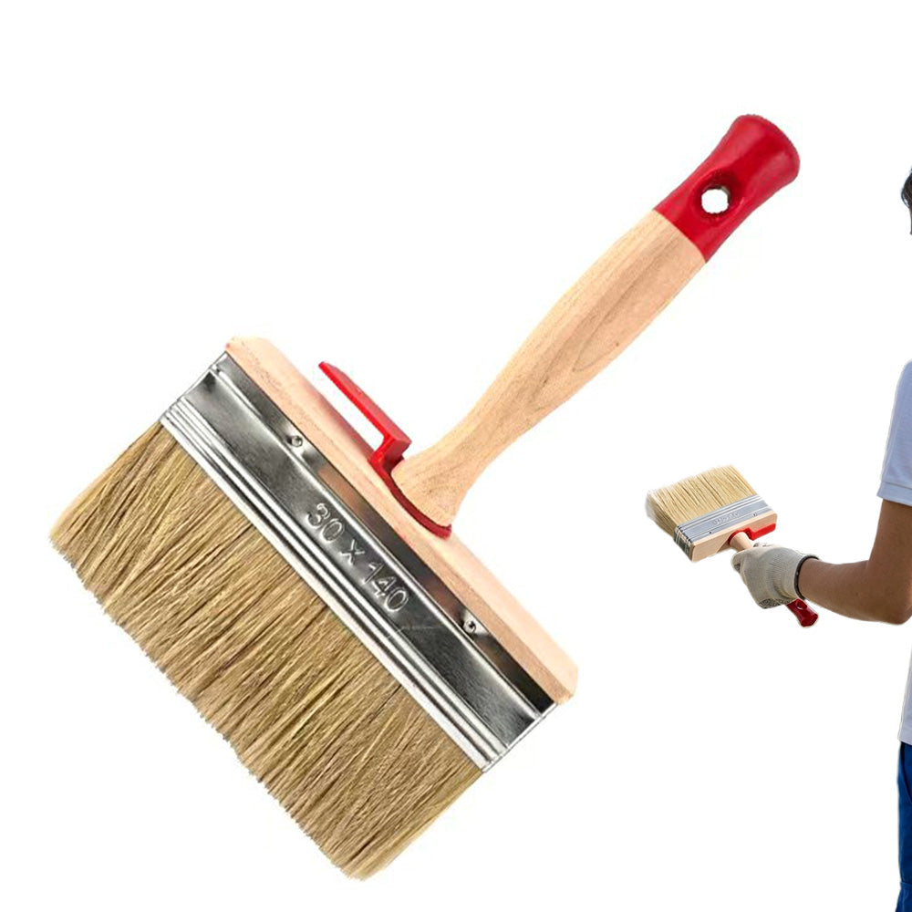 Thickened Square Paint Brush 3 cm PET Bristle for Wall Fence Door