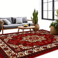Large Floor Rug Crystal Velvet Vintage Boho Non-Slip Carpet for Bedroom Dining Room