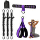 Pedal Resistance Band with Handle Adjustable Puller Exercise Bands for Home Gym Office