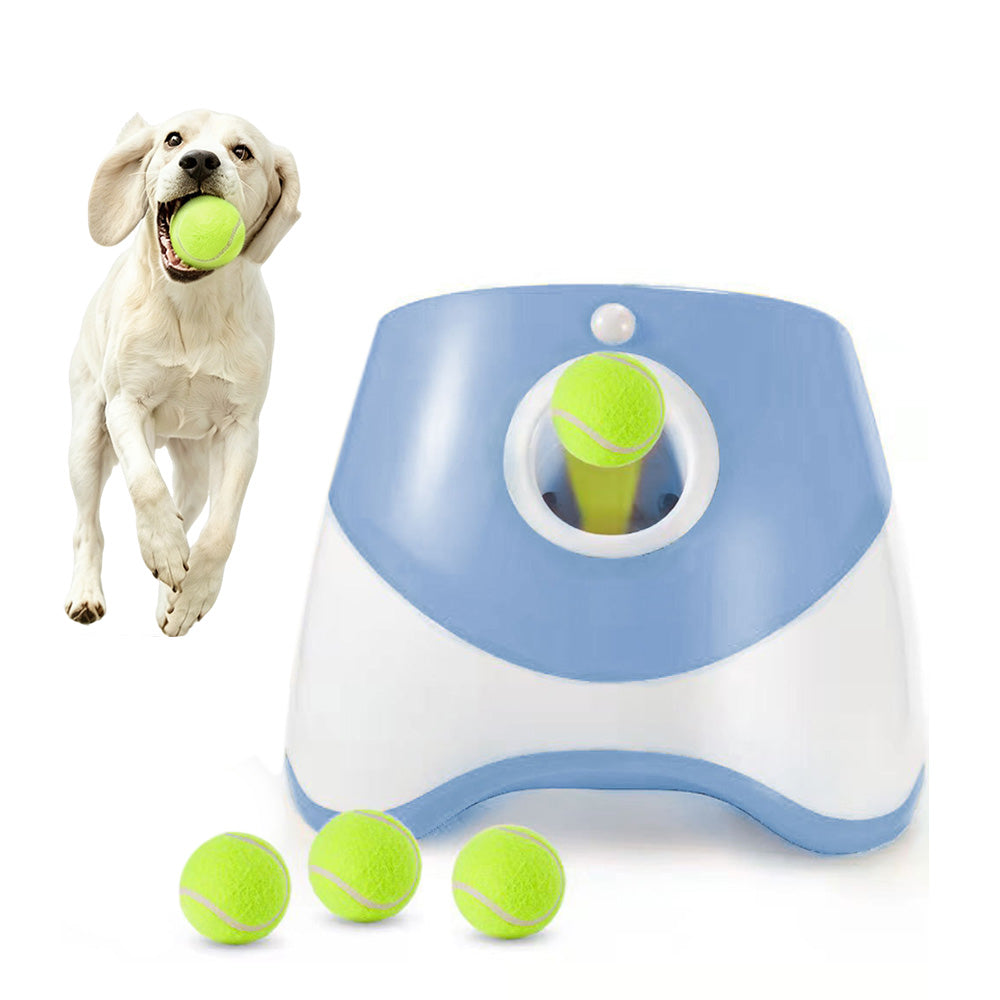 Automatic Dog Tennis Ball Launcher with 3 Balls and 3 Throwing Distances