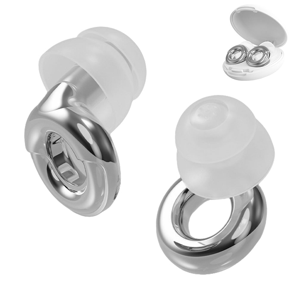 Reusable Silicone Earplugs with 3 Pairs of Ear Tips