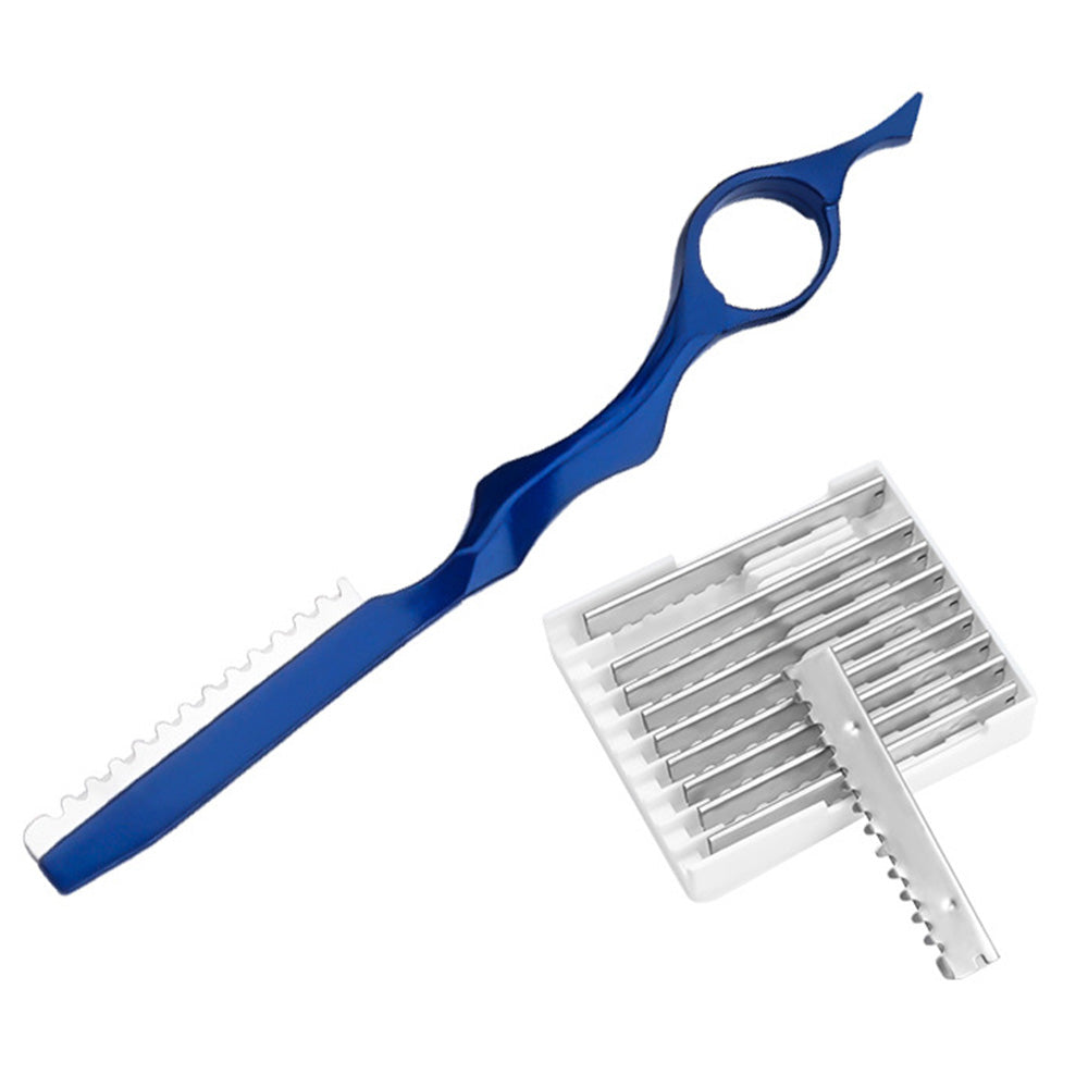 Hair Thinning Razor with 10 Replacement Blades for Professional Salon and Home Use