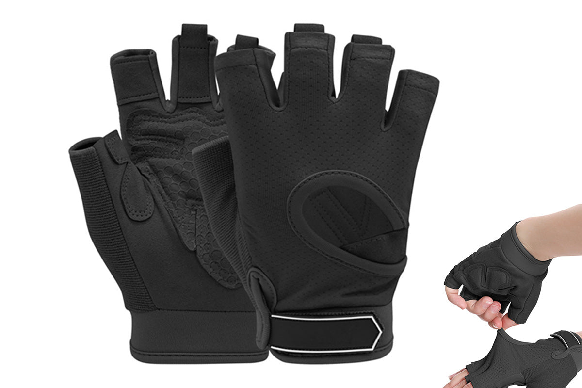 Durable Half Finger Fitness Gloves for Gym Workout Men and Women