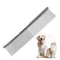Double Sided Stainless Steel Dematting Grooming Comb for Dogs and Cats