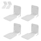 4Pcs Invisible Floating Bookshelf Brackets Wall Mounted Shelving Book