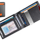 Mens Slim Wallet Leather Money Clip RFID Blocking Front Pocket Bifold Thin Card Holder