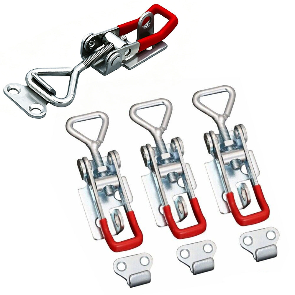 4 PCS Toggle Latch Quick Release Over Centre Latch Zinc Plated Iron for Door Window Cabinet