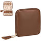 PU Multi Compartment Travel Jewelry Organizer Bag with Velvet Lining